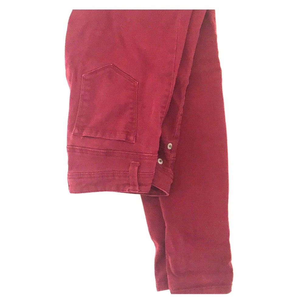 Burgundy Colored Skinny Jeans